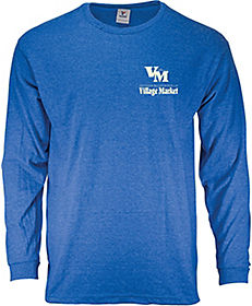Custom Printed T-Shirts: Screen Printed Mens 50/50 Long Sleeve T-Shirt